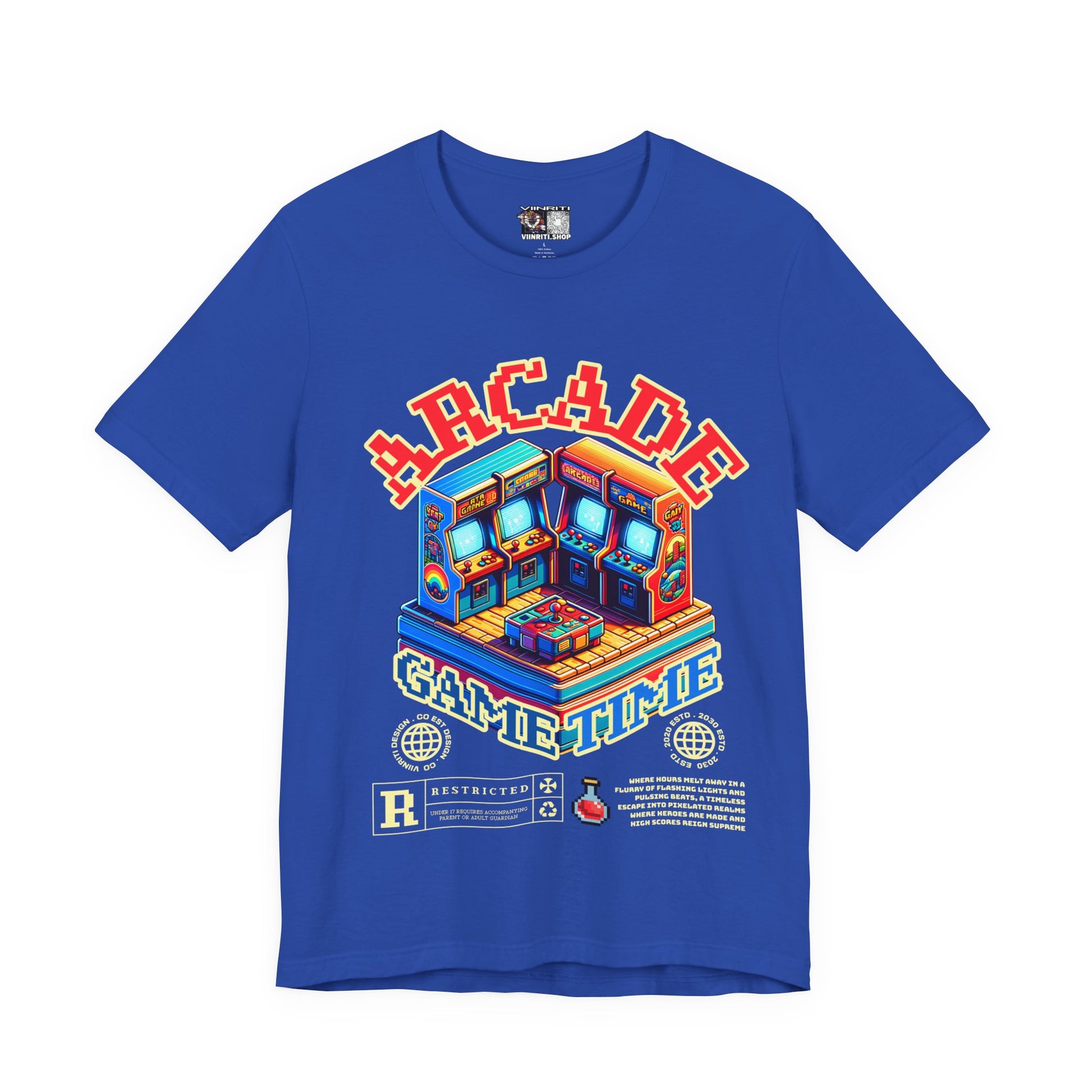 Arcade Game Time Tee — Retro Pixel Arcade Gaming T-Shirt