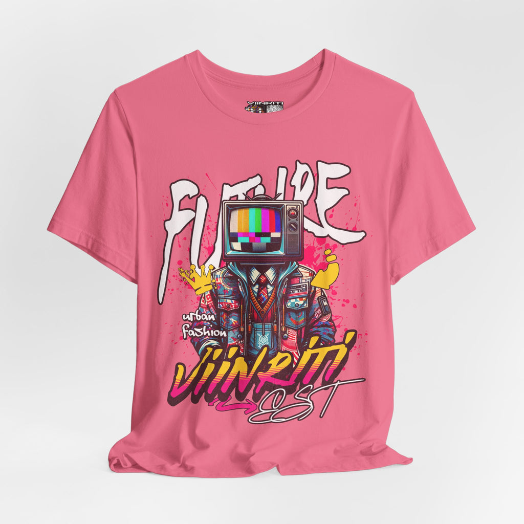 """"" VIINRITI  EXCLUSIVE Retro TV Robot Graphic Tee — "Vibe In Reset" Streetwear T-Shirt