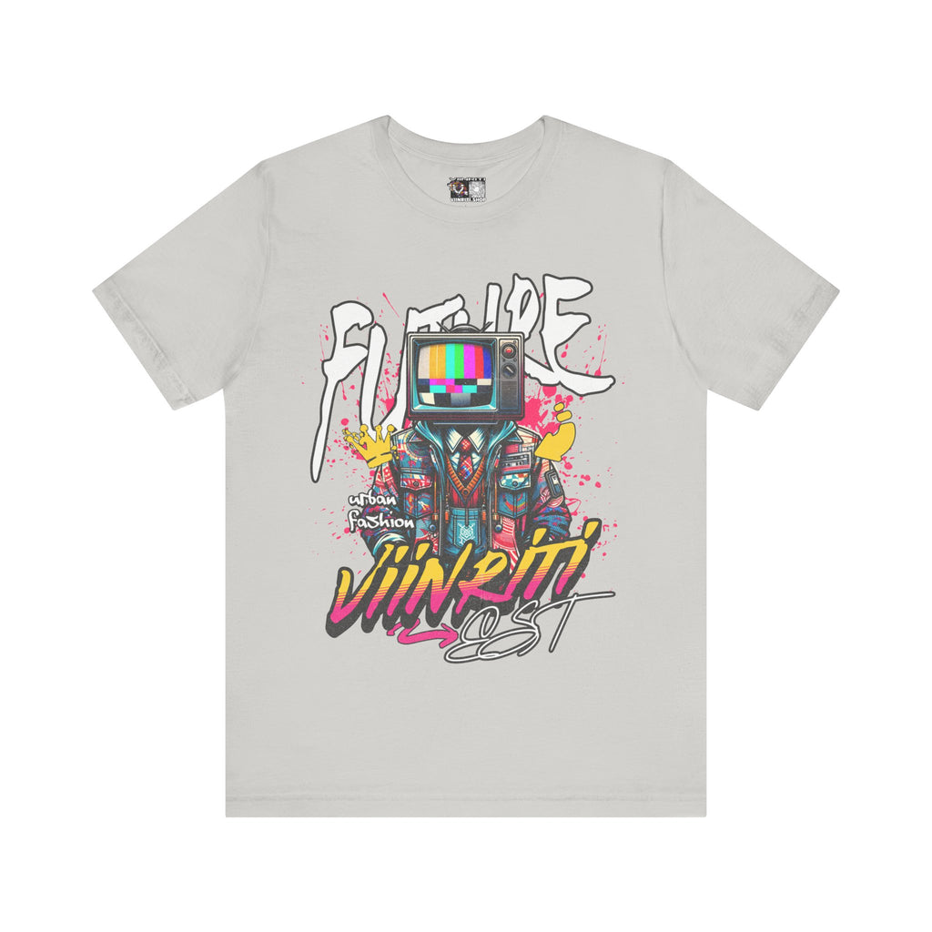 """"" VIINRITI  EXCLUSIVE Retro TV Robot Graphic Tee — "Vibe In Reset" Streetwear T-Shirt