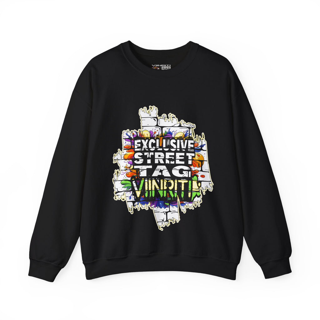 VIINRITI EXCLUSIVE Graffiti 'Exclusive Street Tag' Crewneck Sweatshirt