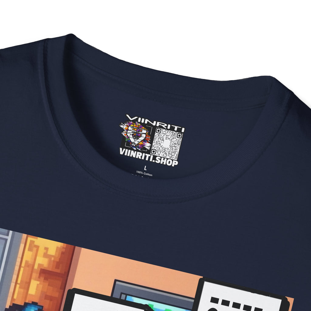 Gamer Comic T-Shirt — “I’m Trying to Play the Game” Pixel Art Tee