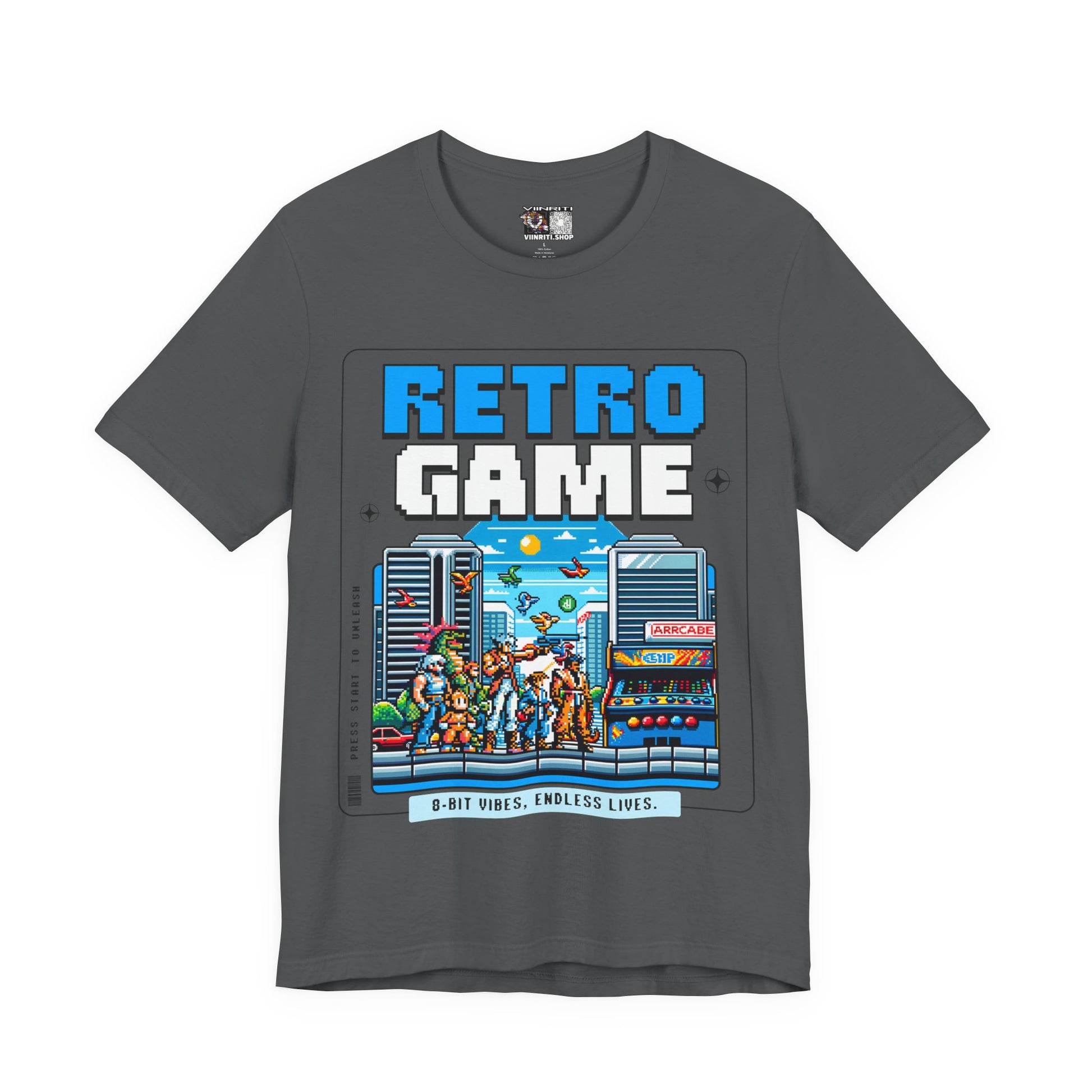 Retro Game T‑Shirt — 8‑Bit Arcade Scene Tee