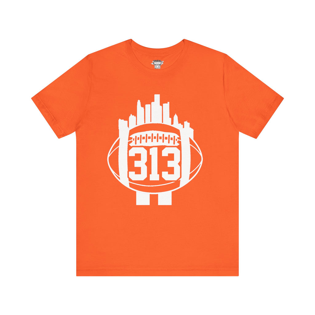Detroit 313 Football Skyline T-Shirt
