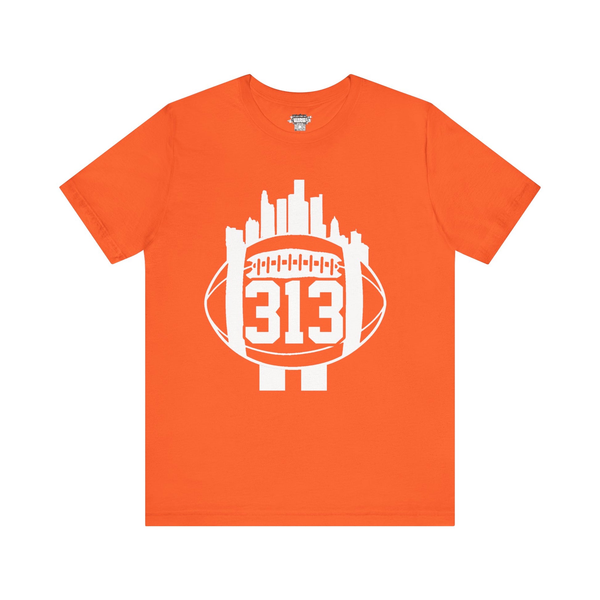 Detroit 313 Football Skyline T-Shirt