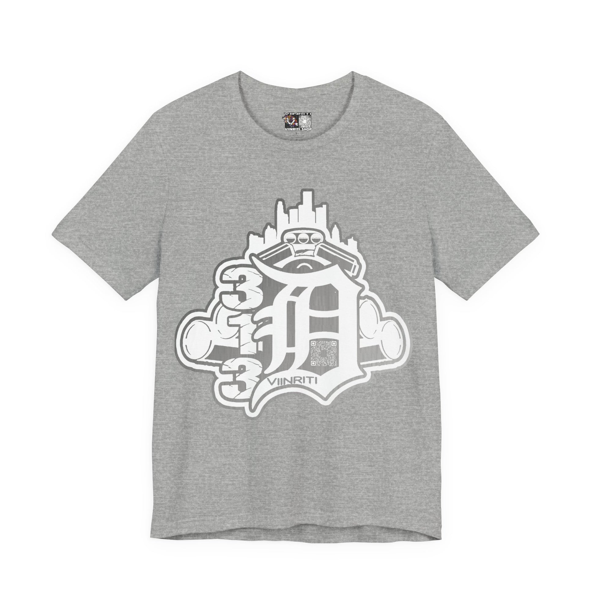 Detroit Vintage Logo T-Shirt — D City Skyline Emblem