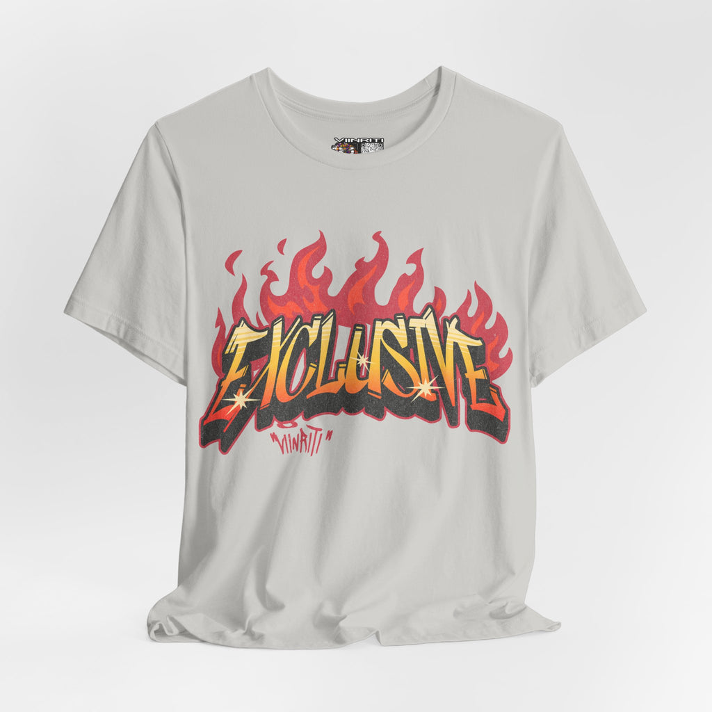 VIINRITI- 'Exclusive' Flame Graphic Streetwear T‑Shirt