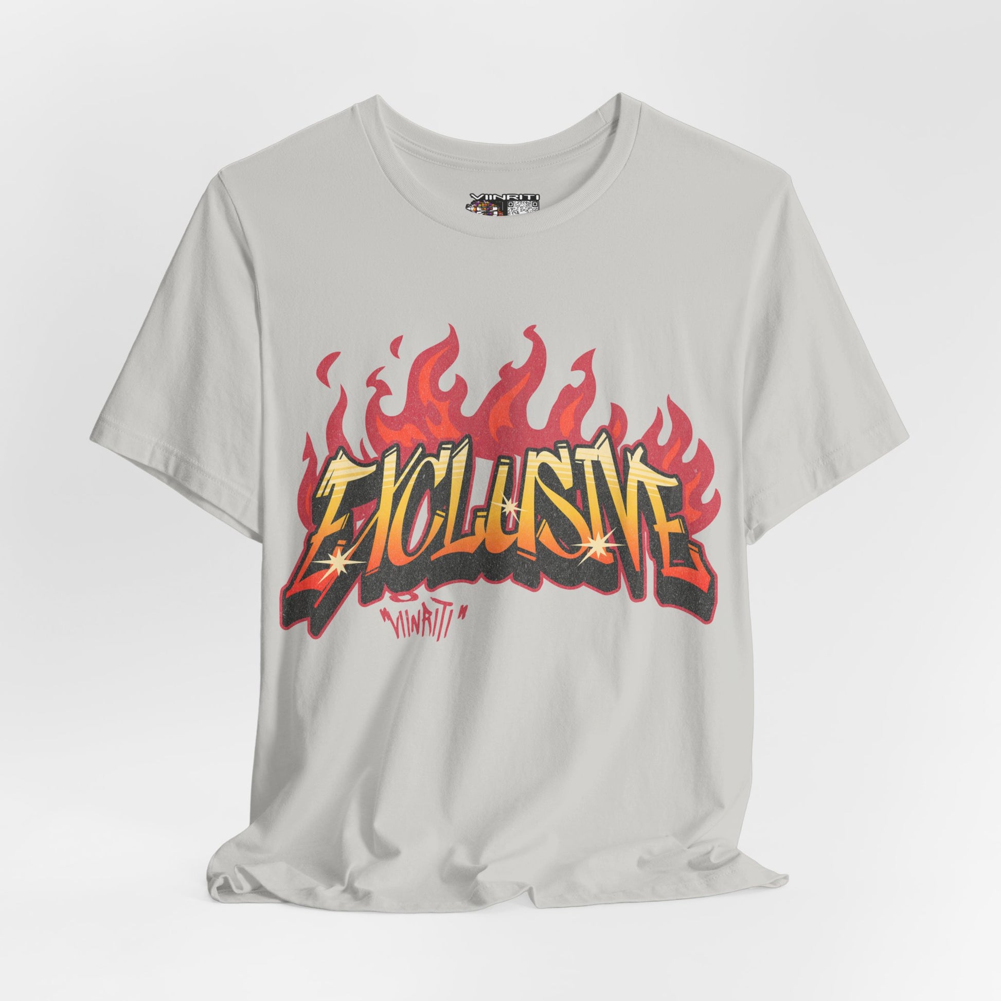 VIINRITI- 'Exclusive' Flame Graphic Streetwear T‑Shirt