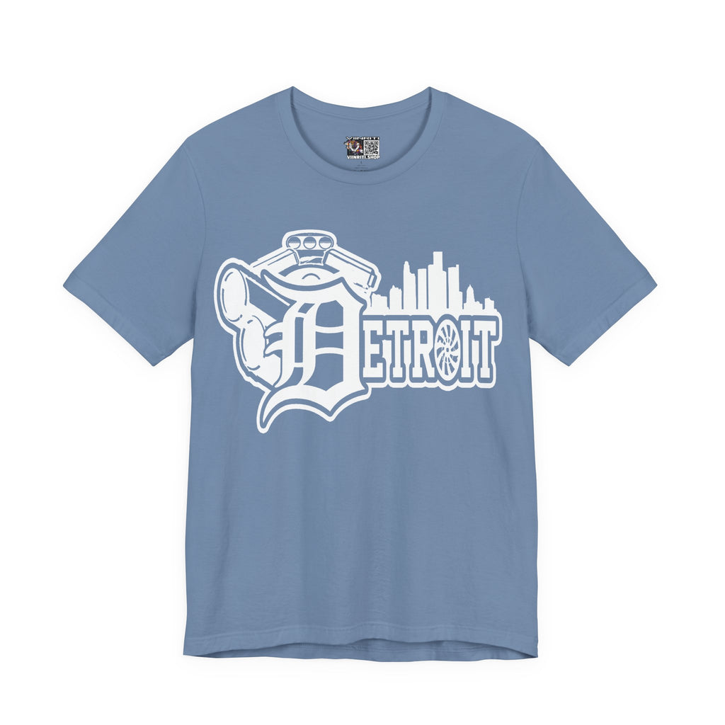 Detroit Skyline Tee — Vintage Motor City Logo T-Shirt