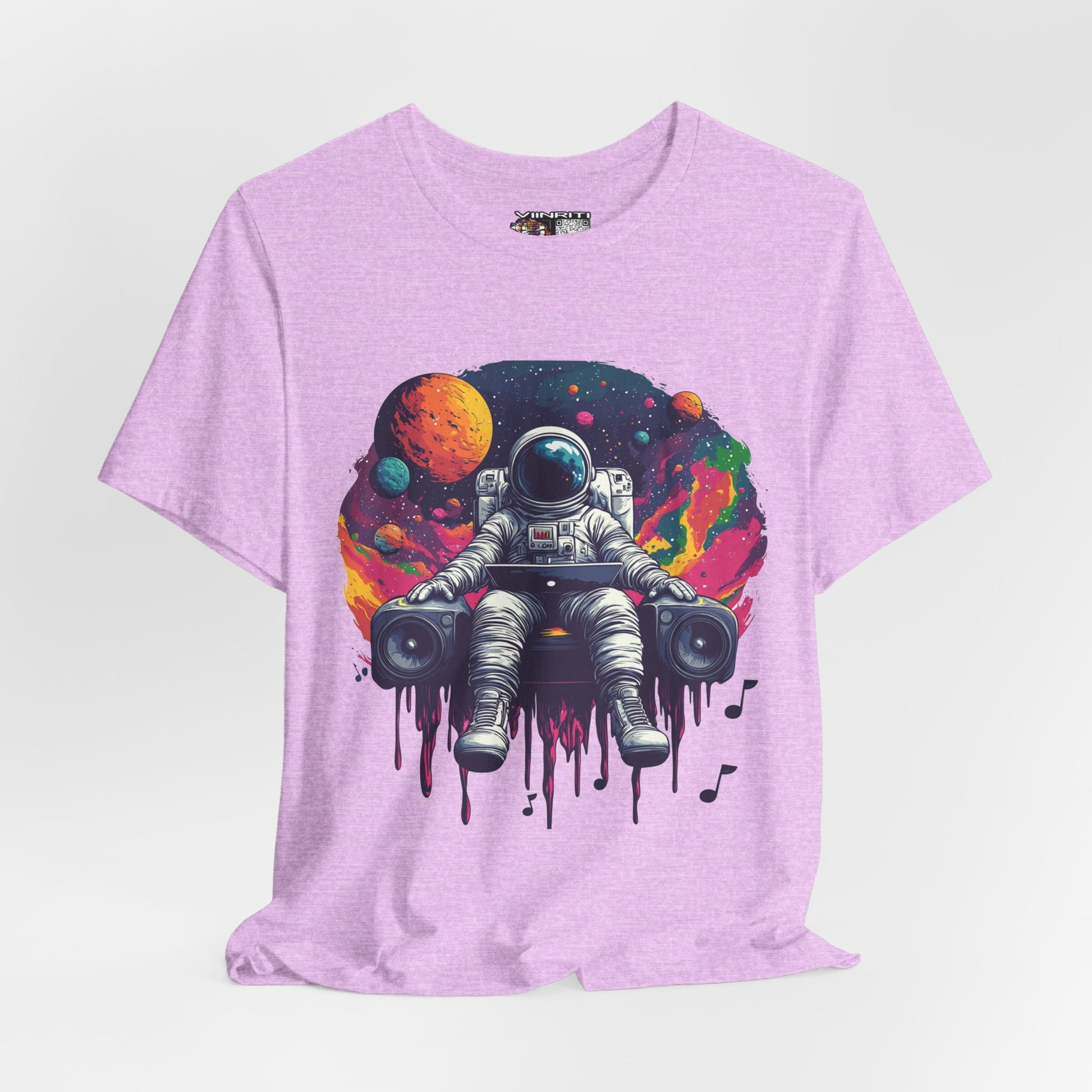 Cosmic Beats Astronaut Tee - Unisex Short Sleeve T-Shirt