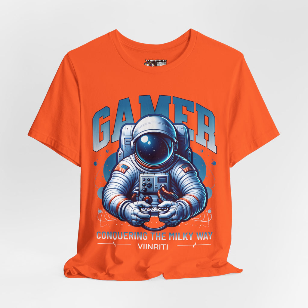 Astronaut Gamer T‑Shirt — 'GAMER' Space Controller Tee
