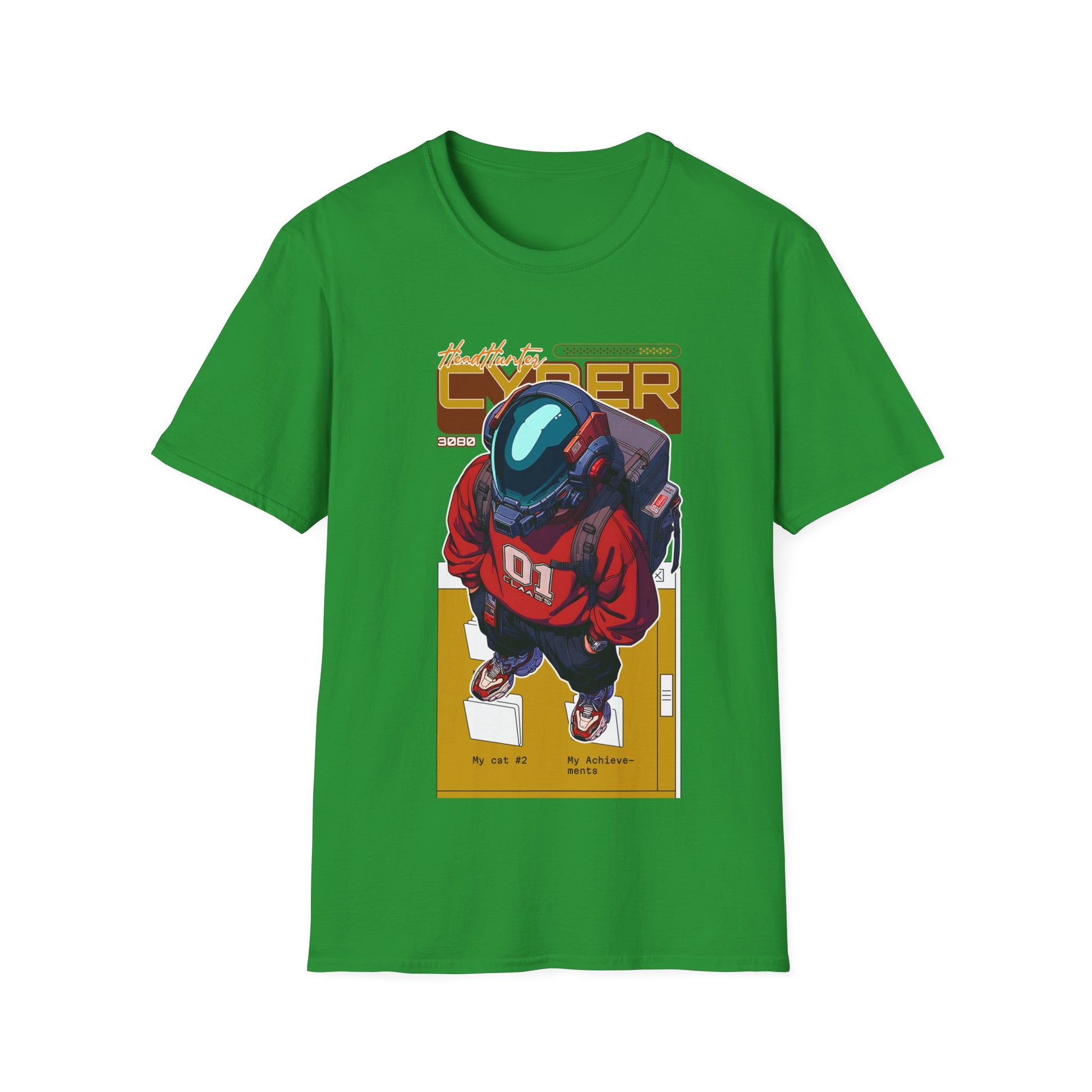 Cyber Astronaut Graphic T-Shirt — Futuristic Streetwear Tee