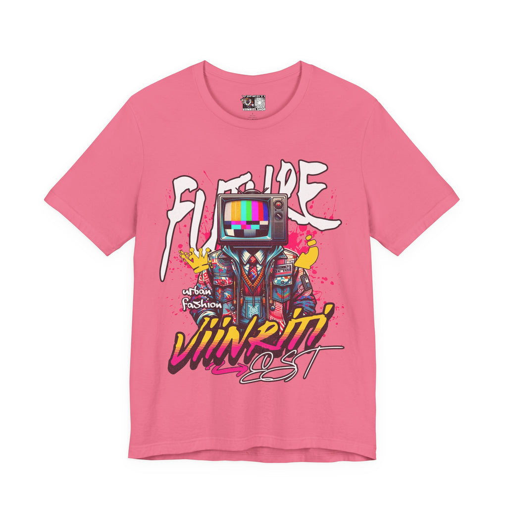 """"" VIINRITI  EXCLUSIVE Retro TV Robot Graphic Tee — "Vibe In Reset" Streetwear T-Shirt