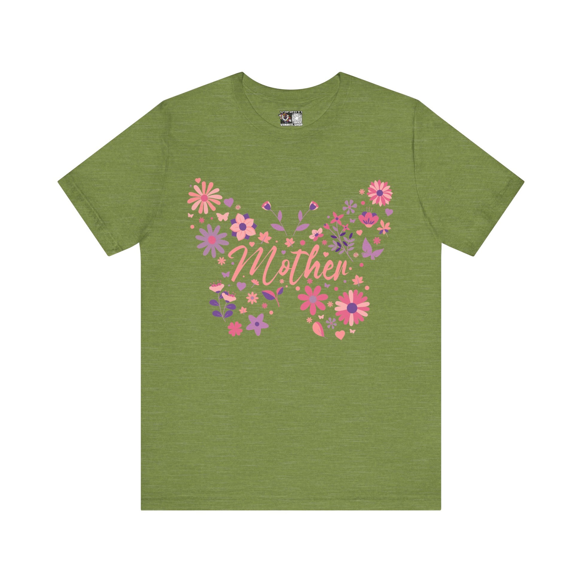 Butterfly Mother T-Shirt,Tee for Mom, Floral Gift, Birthday Present, Mother's Day Apparel, Cute Butterfly Design