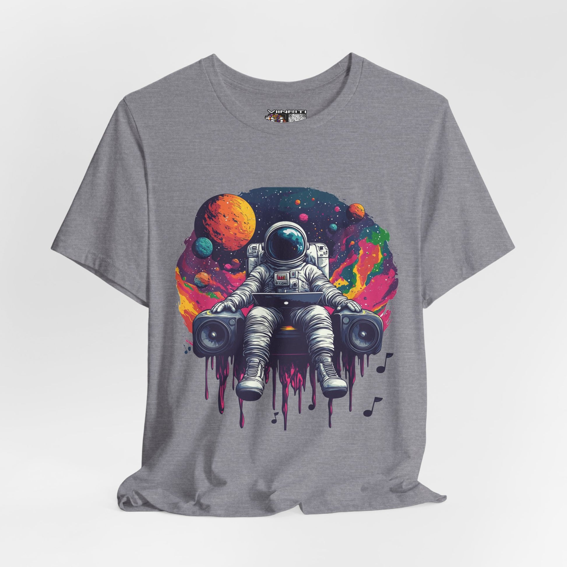 Cosmic Beats Astronaut Tee - Unisex Short Sleeve T-Shirt