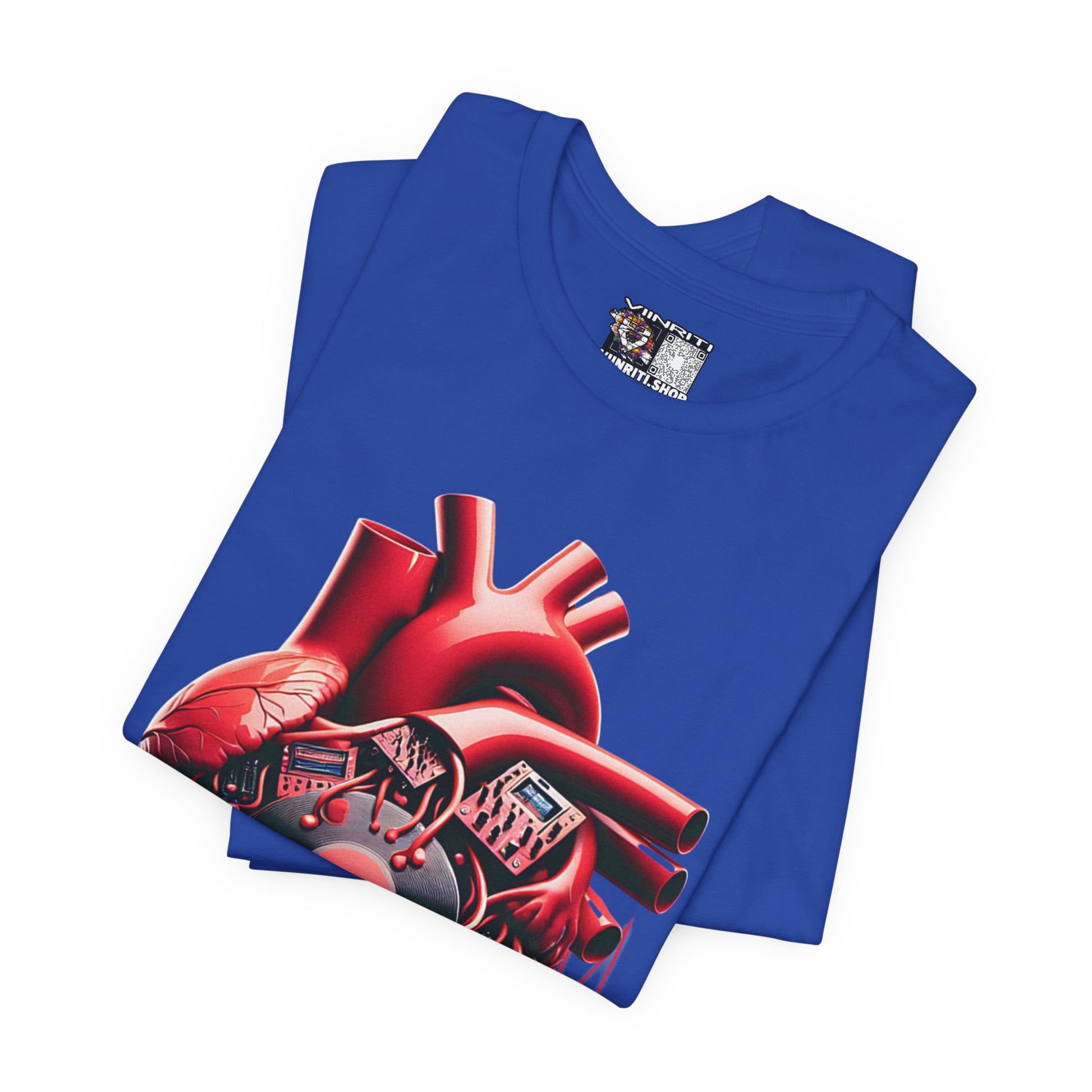 Heart Beat Vinyl Tee — Anatomical Heart Record T-Shirt