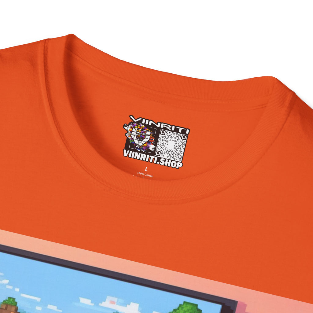 Girl Gamer T-Shirt — Retro Pixel Art ‘GIRL GAMER HERE!’ Tee for Female Gamers
