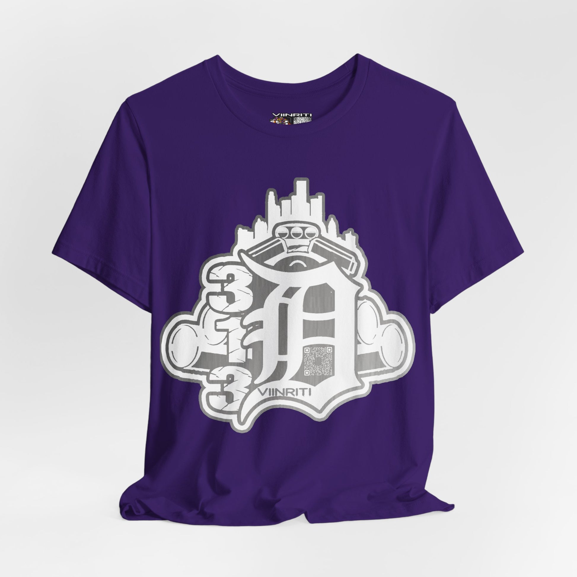 Detroit Vintage Logo T-Shirt — D City Skyline Emblem