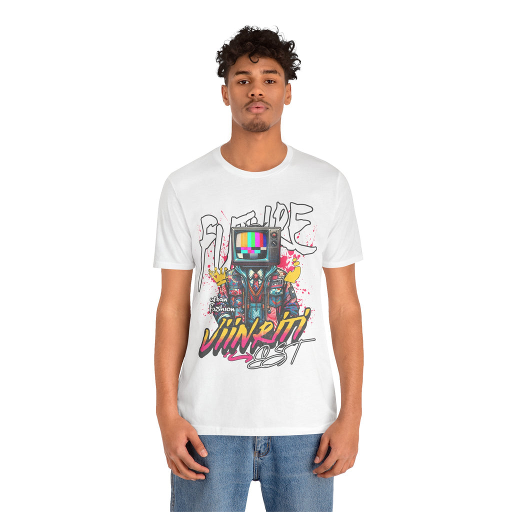 """"" VIINRITI  EXCLUSIVE Retro TV Robot Graphic Tee — "Vibe In Reset" Streetwear T-Shirt