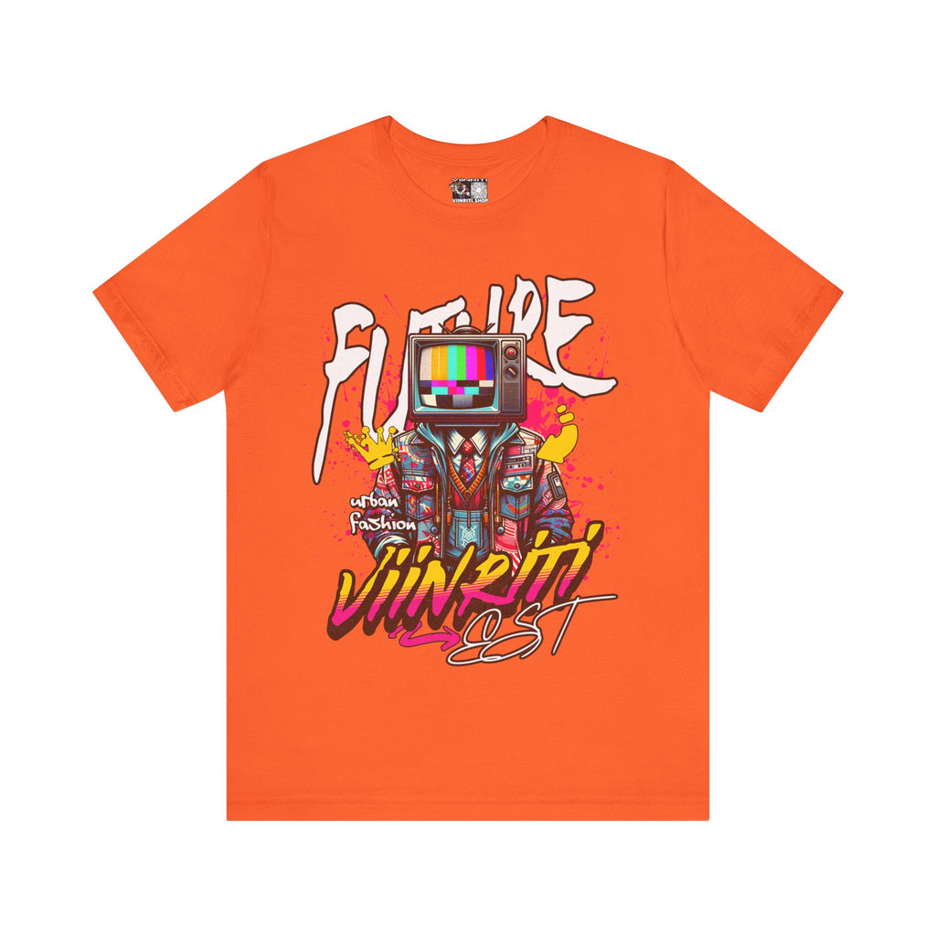 """"" VIINRITI  EXCLUSIVE Retro TV Robot Graphic Tee — "Vibe In Reset" Streetwear T-Shirt
