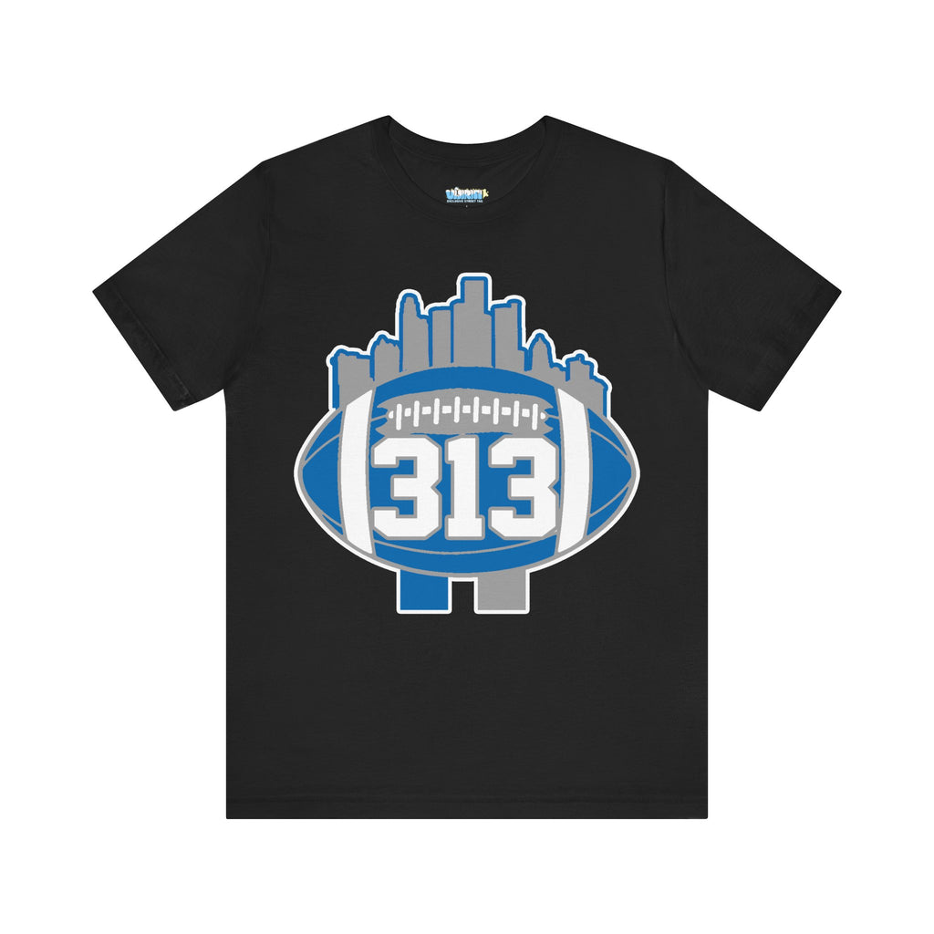 LION COLOR DETROIT 313 FOOT BALL SHIRT