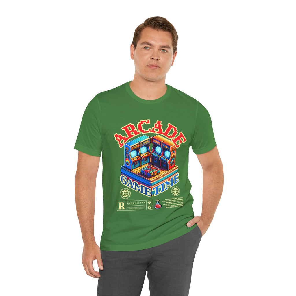 Arcade Game Time Tee — Retro Pixel Arcade Gaming T-Shirt