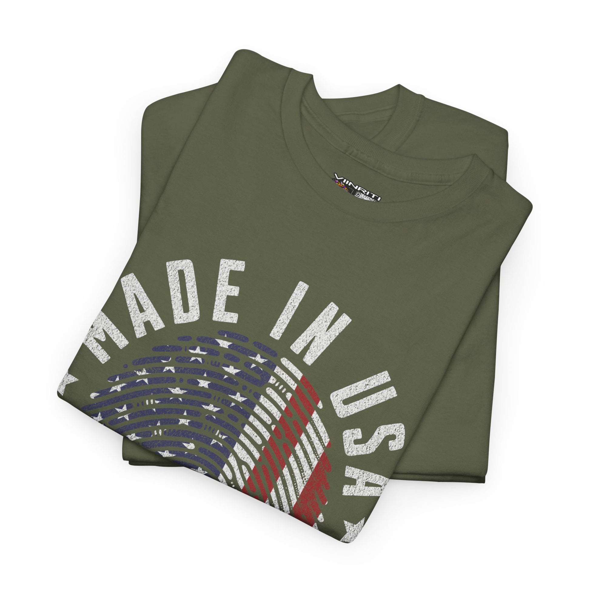 "Patriotic Unisex Heavy Cotton Tee | Made in USA T-Shirt, Graphic Tee for Independence Day, Casual Wear, Gift Idea, American Pride