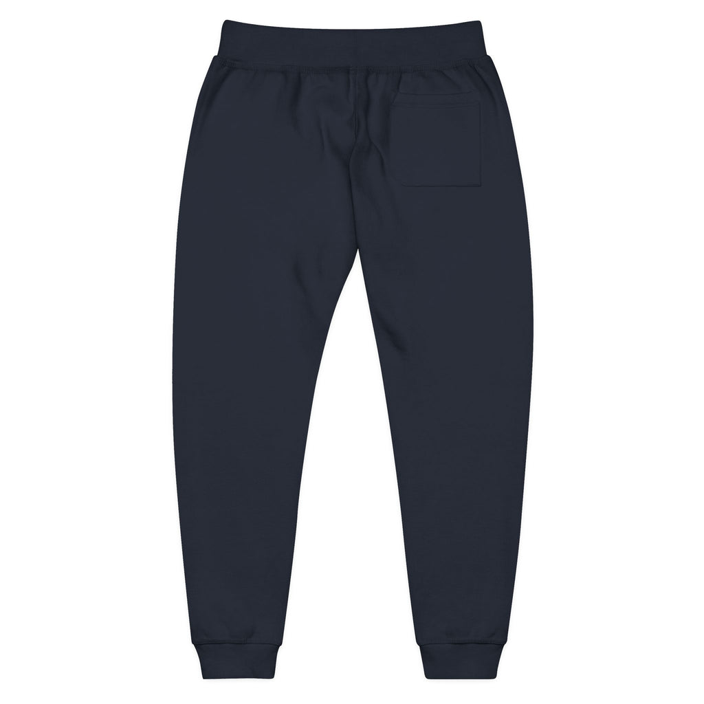 Viinriti Embroidered l Sweatpants — Cozy White Fleece Joggers