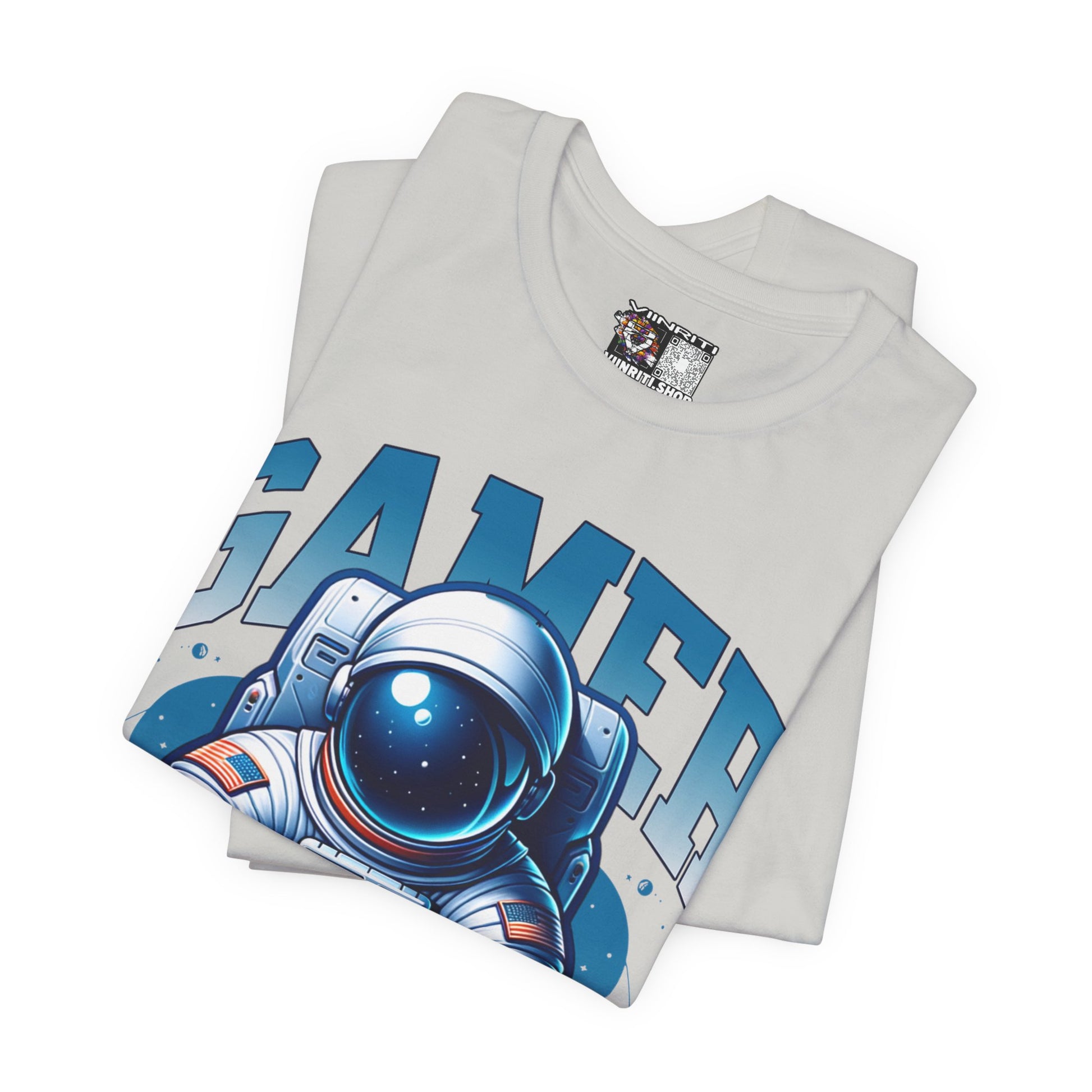 Astronaut Gamer T‑Shirt — 'GAMER' Space Controller Tee