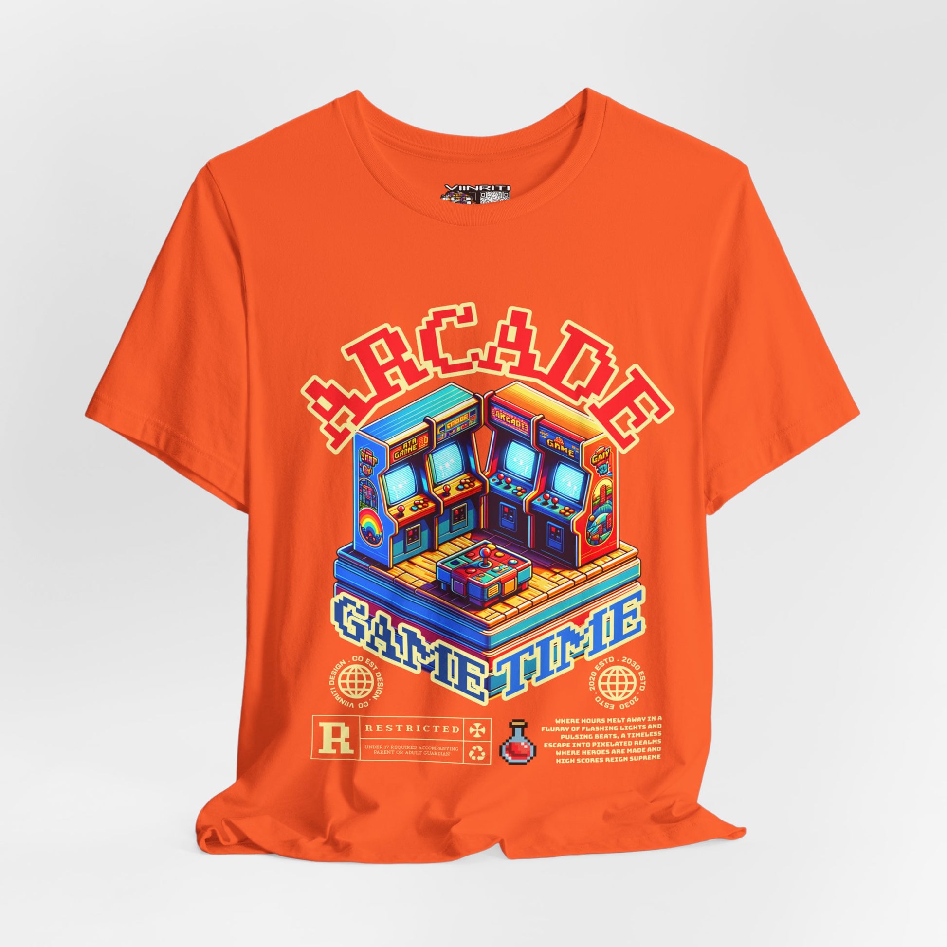 Arcade Game Time Tee — Retro Pixel Arcade Gaming T-Shirt