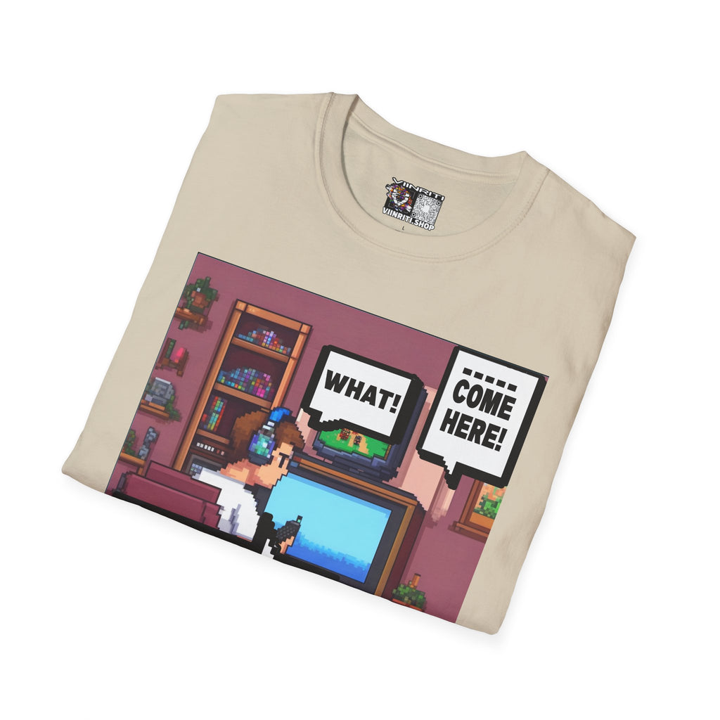 Gamer Room T-Shirt — "I'm Trying to Play the Game" Retro Pixel Art Tee