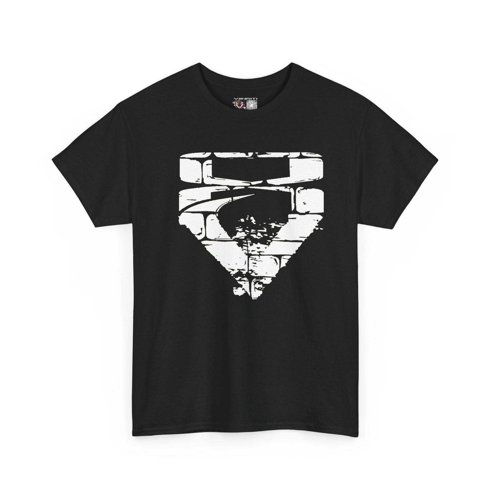 """"VIINRITI Snake Head Graphic Tee — Fierce Black Snake Illustration T-Shirt