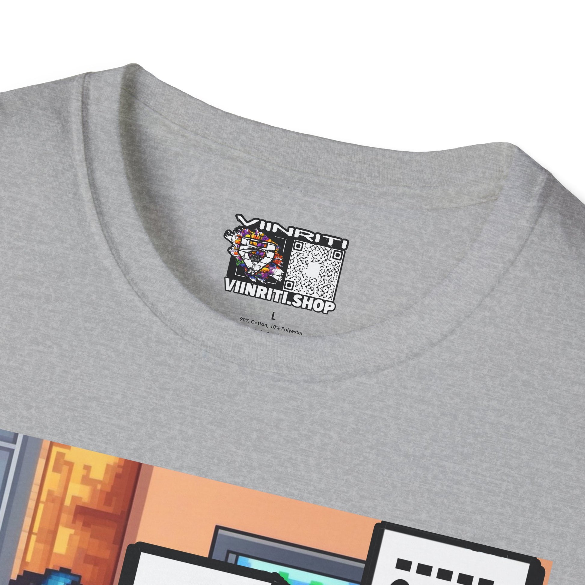 Gamer Comic T-Shirt — “I’m Trying to Play the Game” Pixel Art Tee