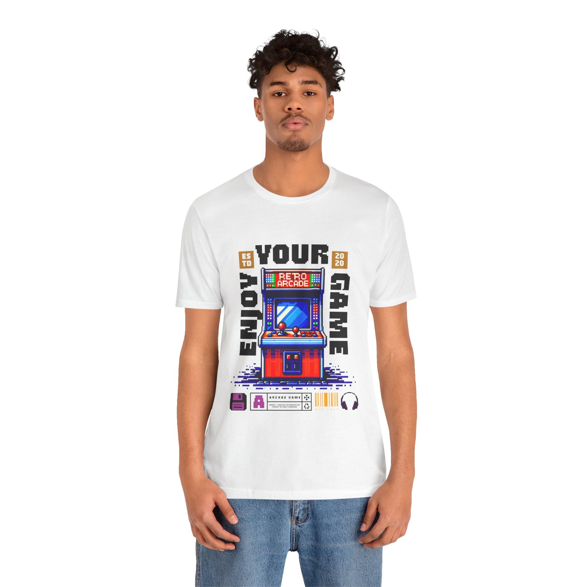 """"''Retro Arcade T-Shirt — Enjoy Your Game Vintage Gaming Tee