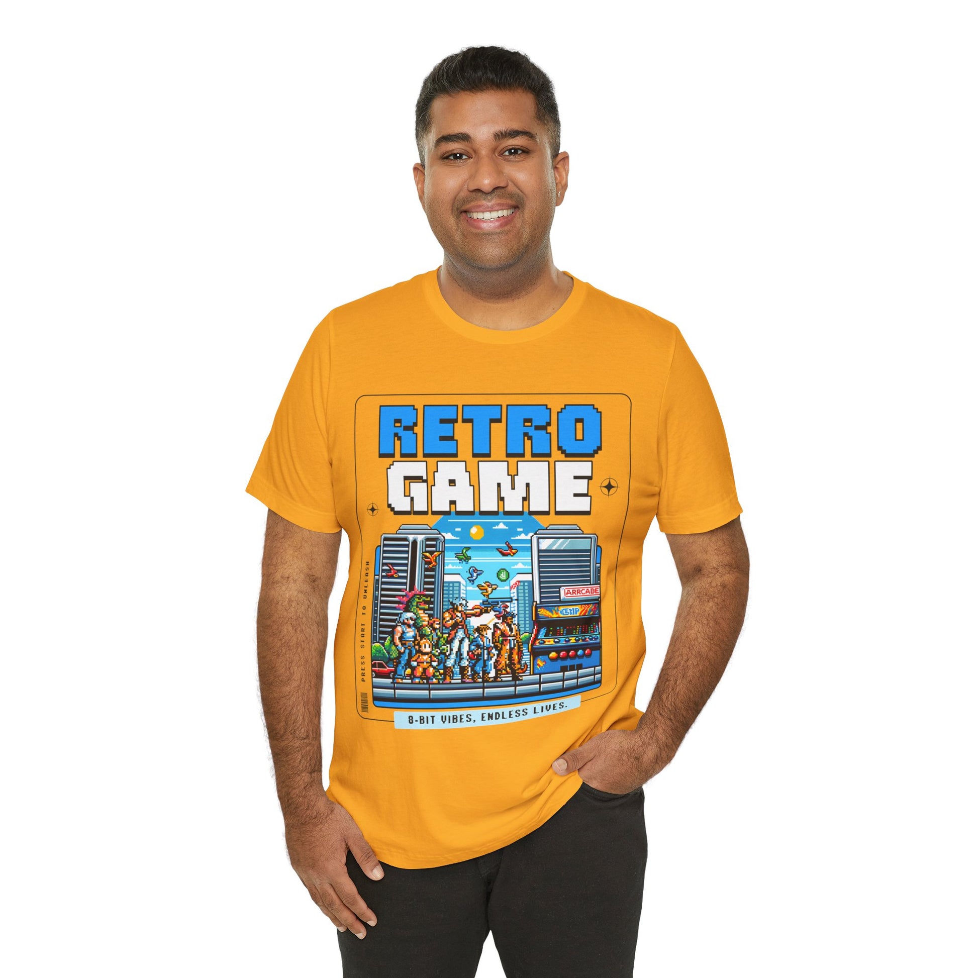 Retro Game T‑Shirt — 8‑Bit Arcade Scene Tee