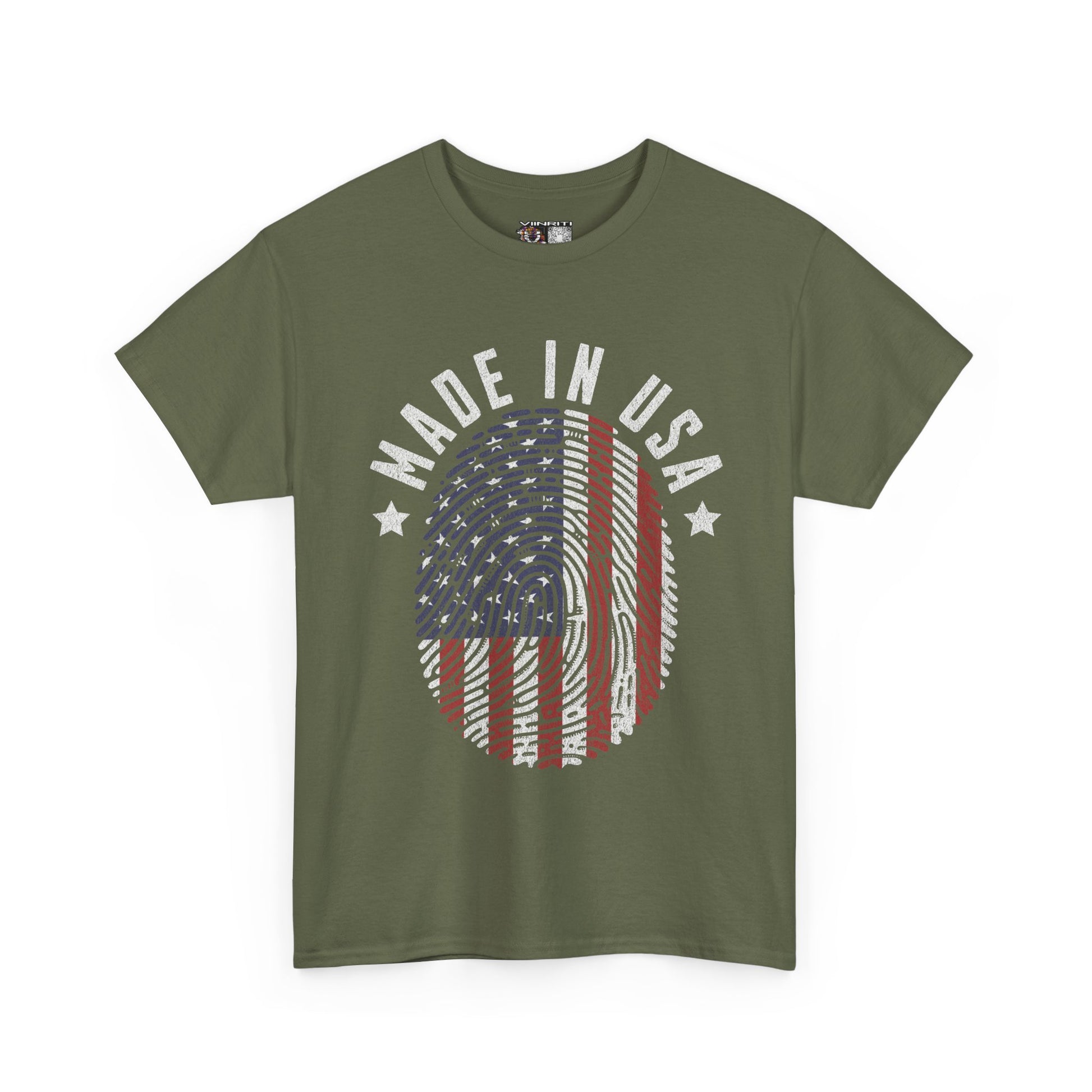 "Patriotic Unisex Heavy Cotton Tee | Made in USA T-Shirt, Graphic Tee for Independence Day, Casual Wear, Gift Idea, American Pride