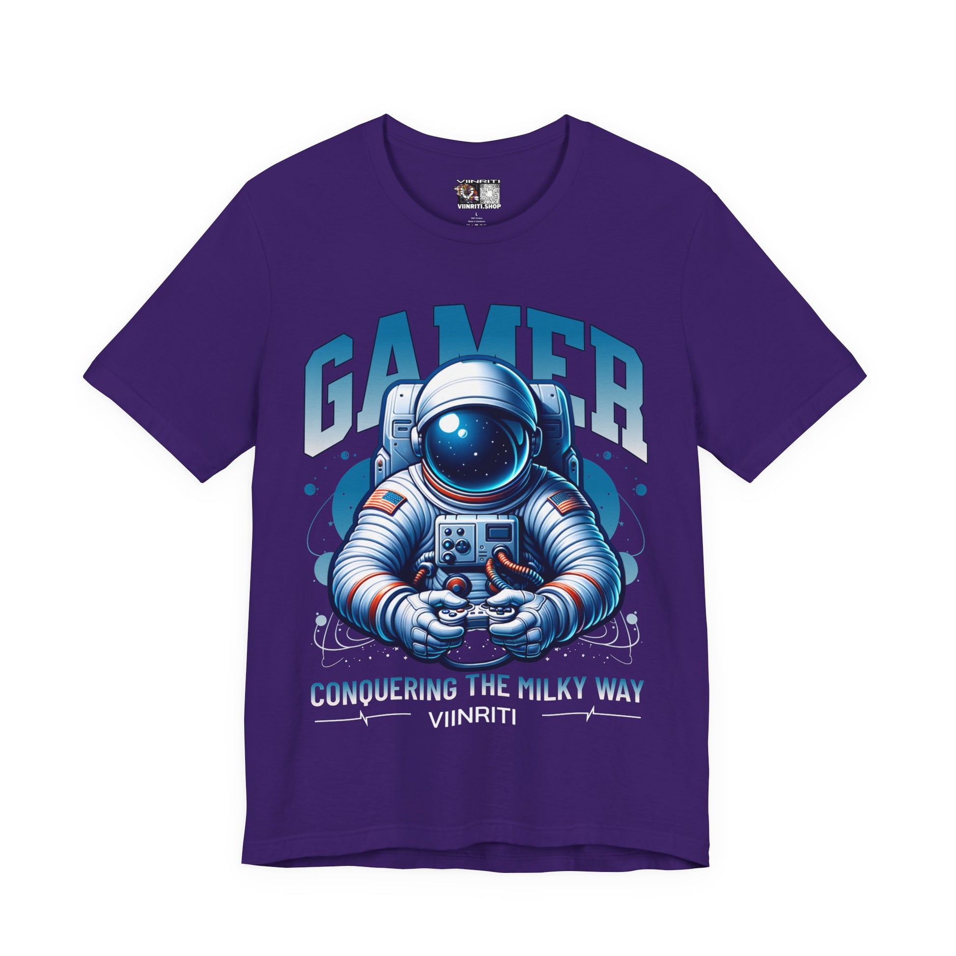 Astronaut Gamer T‑Shirt — 'GAMER' Space Controller Tee