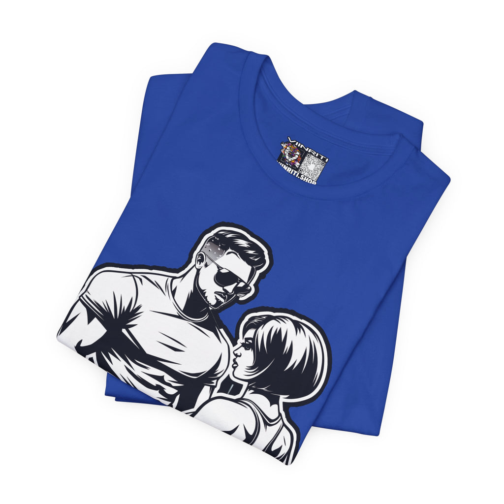 Fitness Humor Men's Tee – 'I’m a Man That Likes the Girls That Be in the Gym'