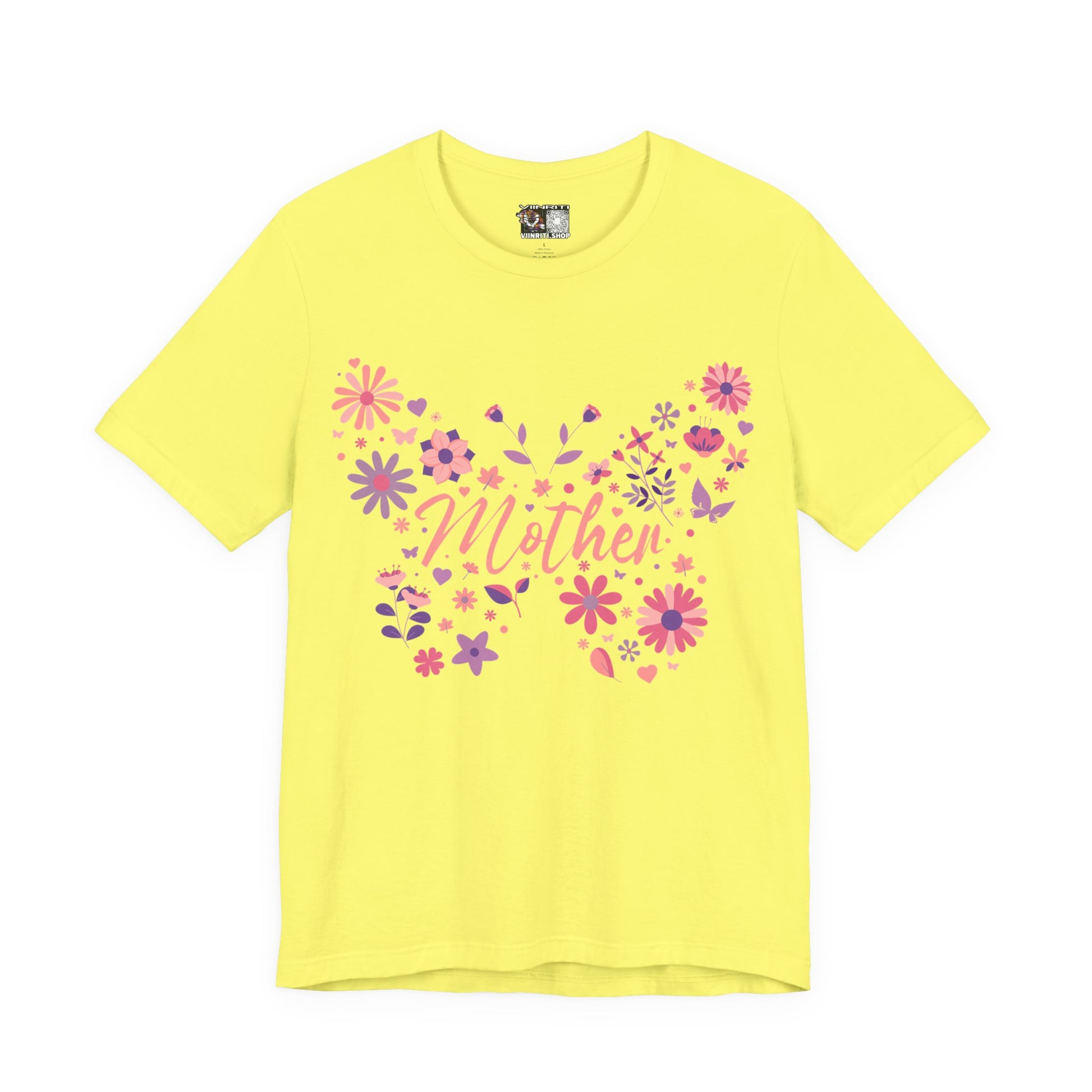 Butterfly Mother T-Shirt,Tee for Mom, Floral Gift, Birthday Present, Mother's Day Apparel, Cute Butterfly Design