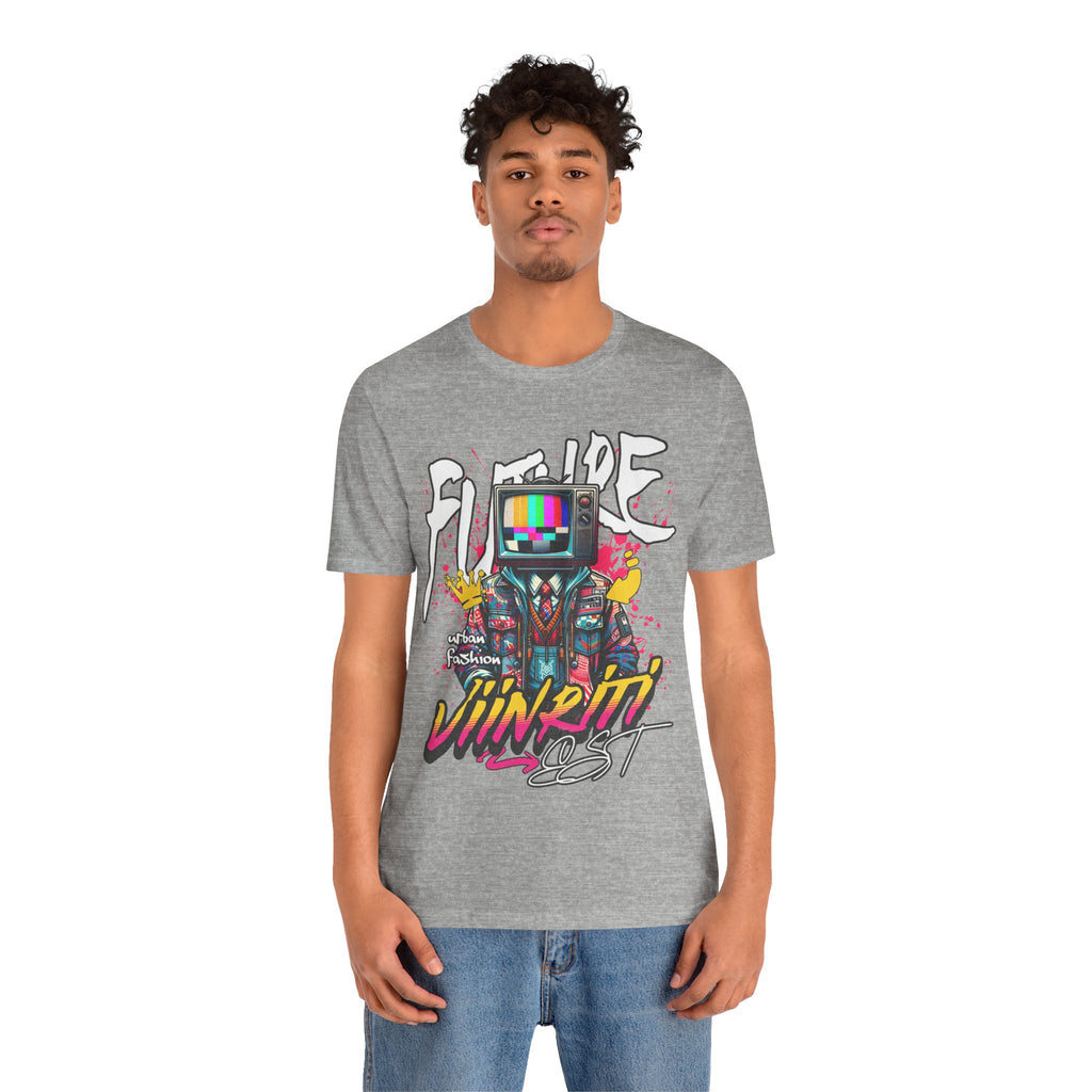 """"" VIINRITI  EXCLUSIVE Retro TV Robot Graphic Tee — "Vibe In Reset" Streetwear T-Shirt