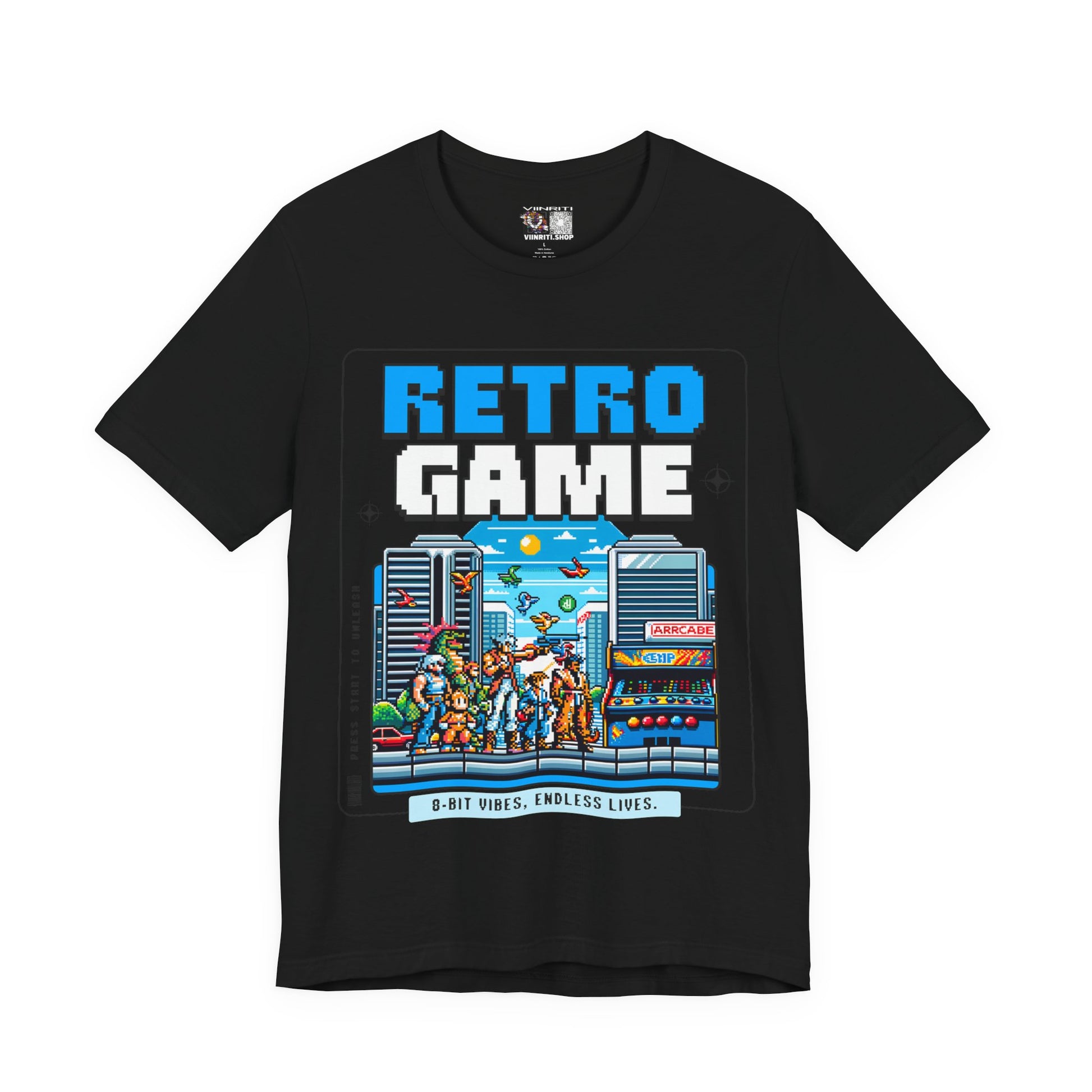 Retro Game T‑Shirt — 8‑Bit Arcade Scene Tee