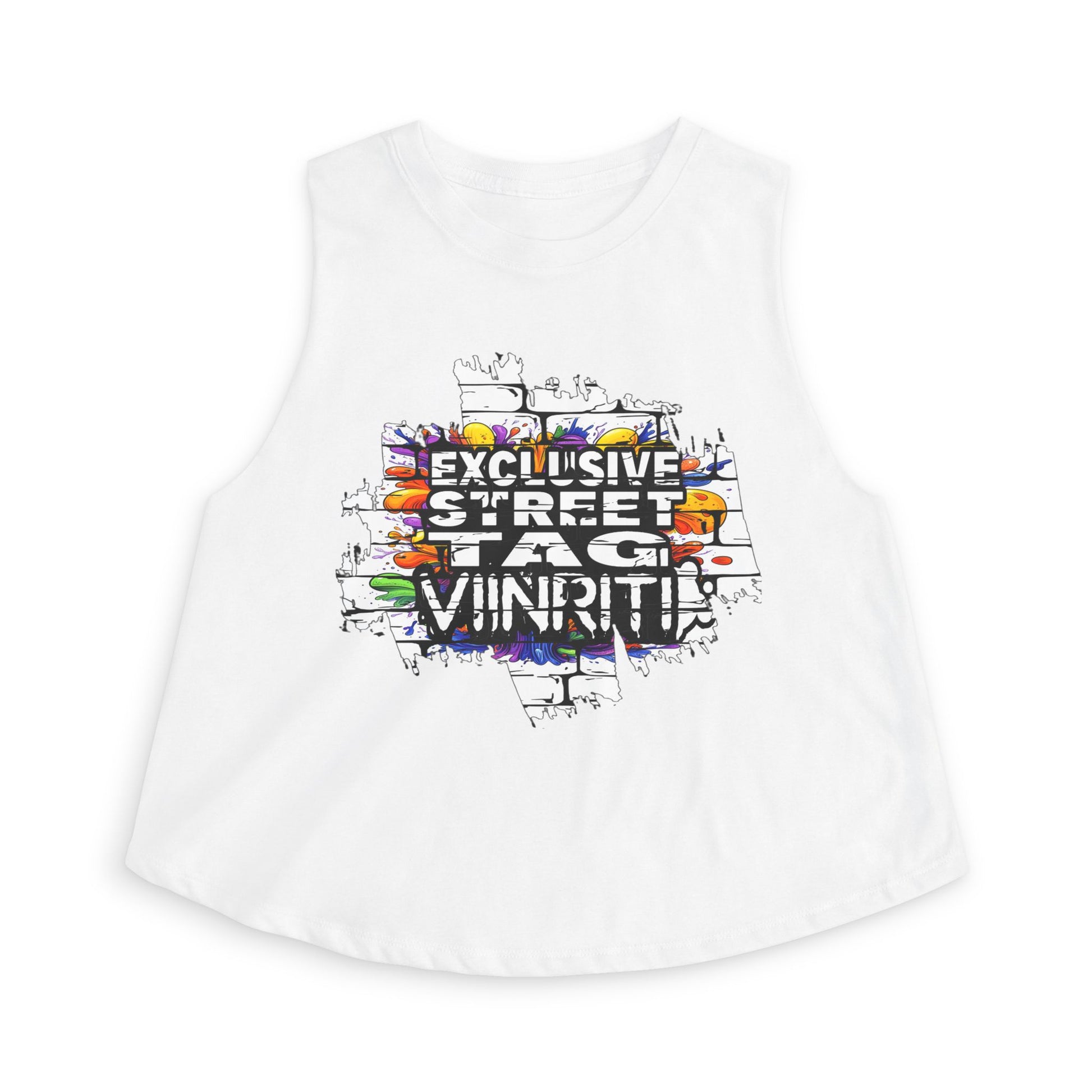 """" Viinriti Graffiti Brick 'Exclusive Street Tag' Women's Crop Top