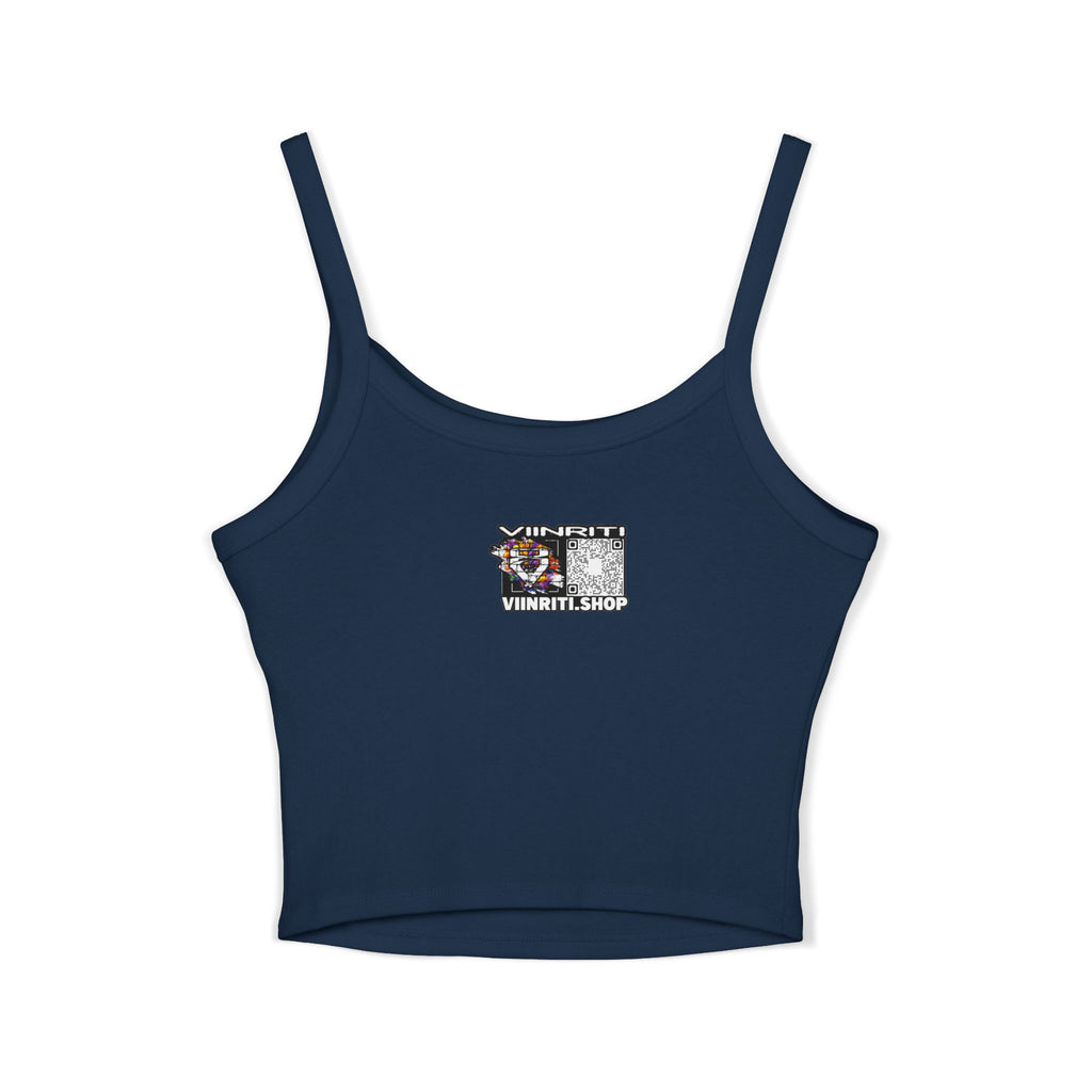 Cosmic Girl  Crop Tank Top — Abstract Galaxy Face Art
