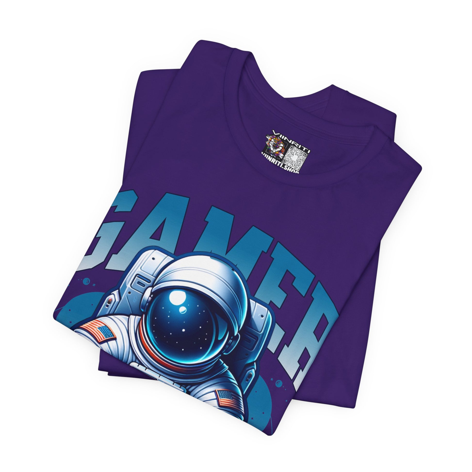 Astronaut Gamer T‑Shirt — 'GAMER' Space Controller Tee