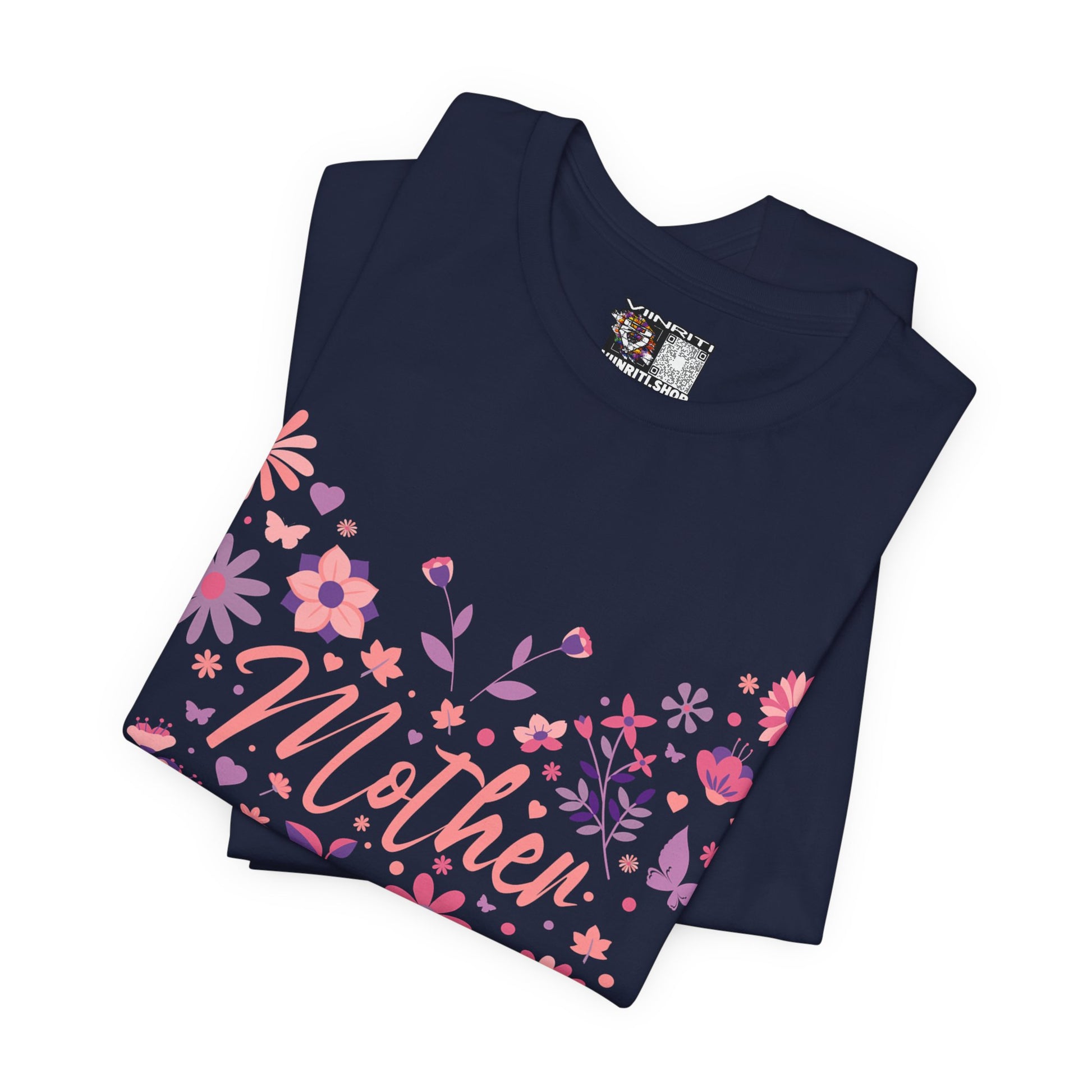 Butterfly Mother T-Shirt,Tee for Mom, Floral Gift, Birthday Present, Mother's Day Apparel, Cute Butterfly Design