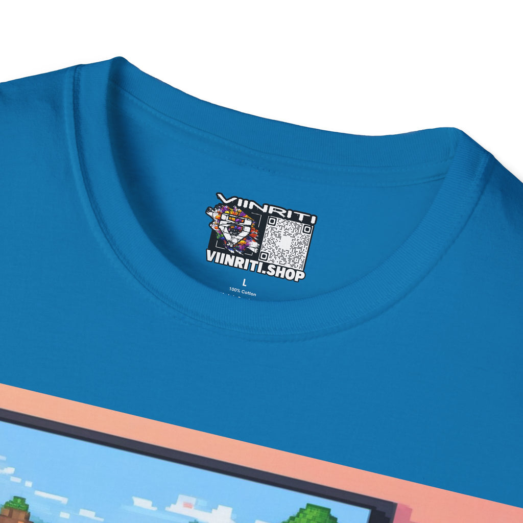 Girl Gamer T-Shirt — Retro Pixel Art ‘GIRL GAMER HERE!’ Tee for Female Gamers