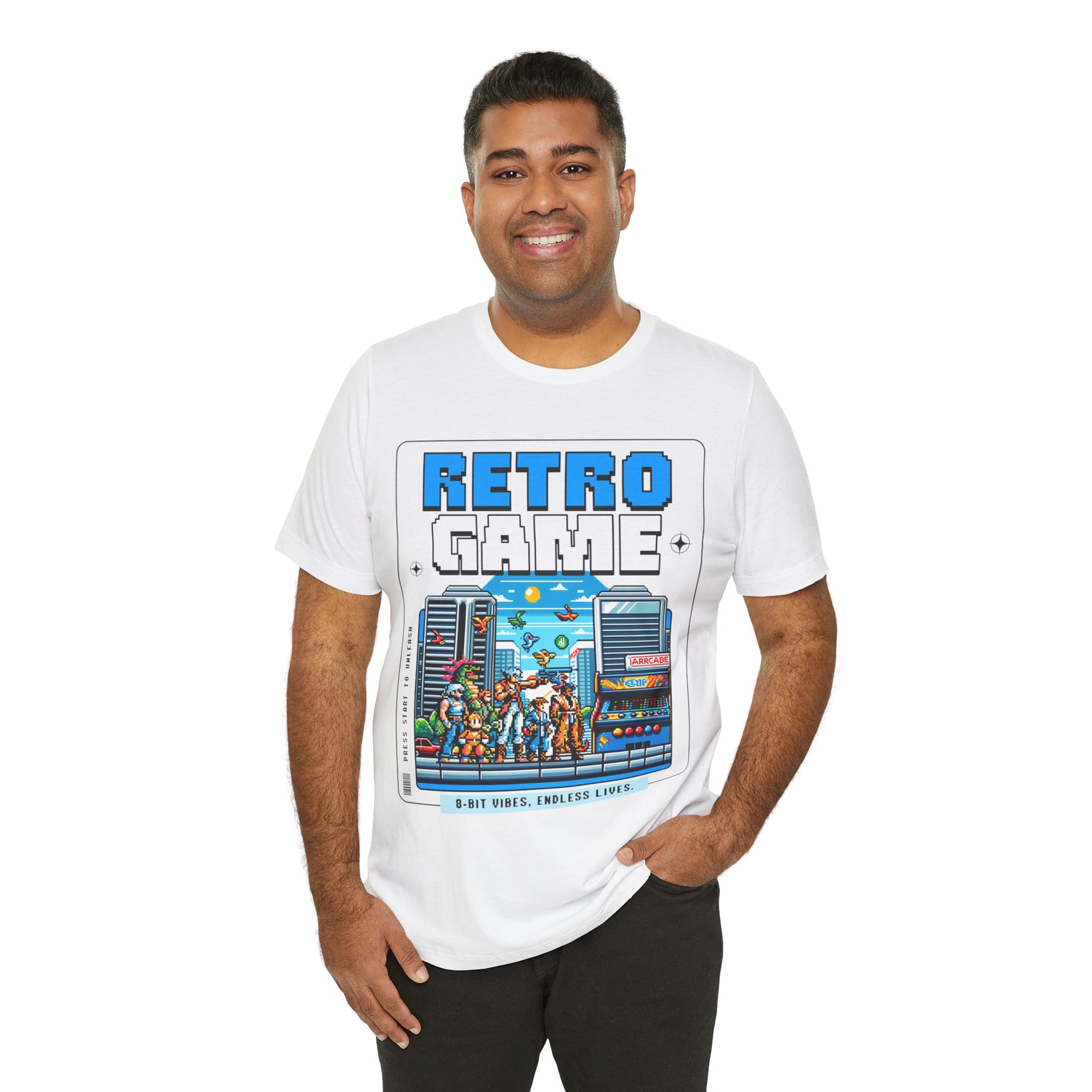 Retro Game T‑Shirt — 8‑Bit Arcade Scene Tee