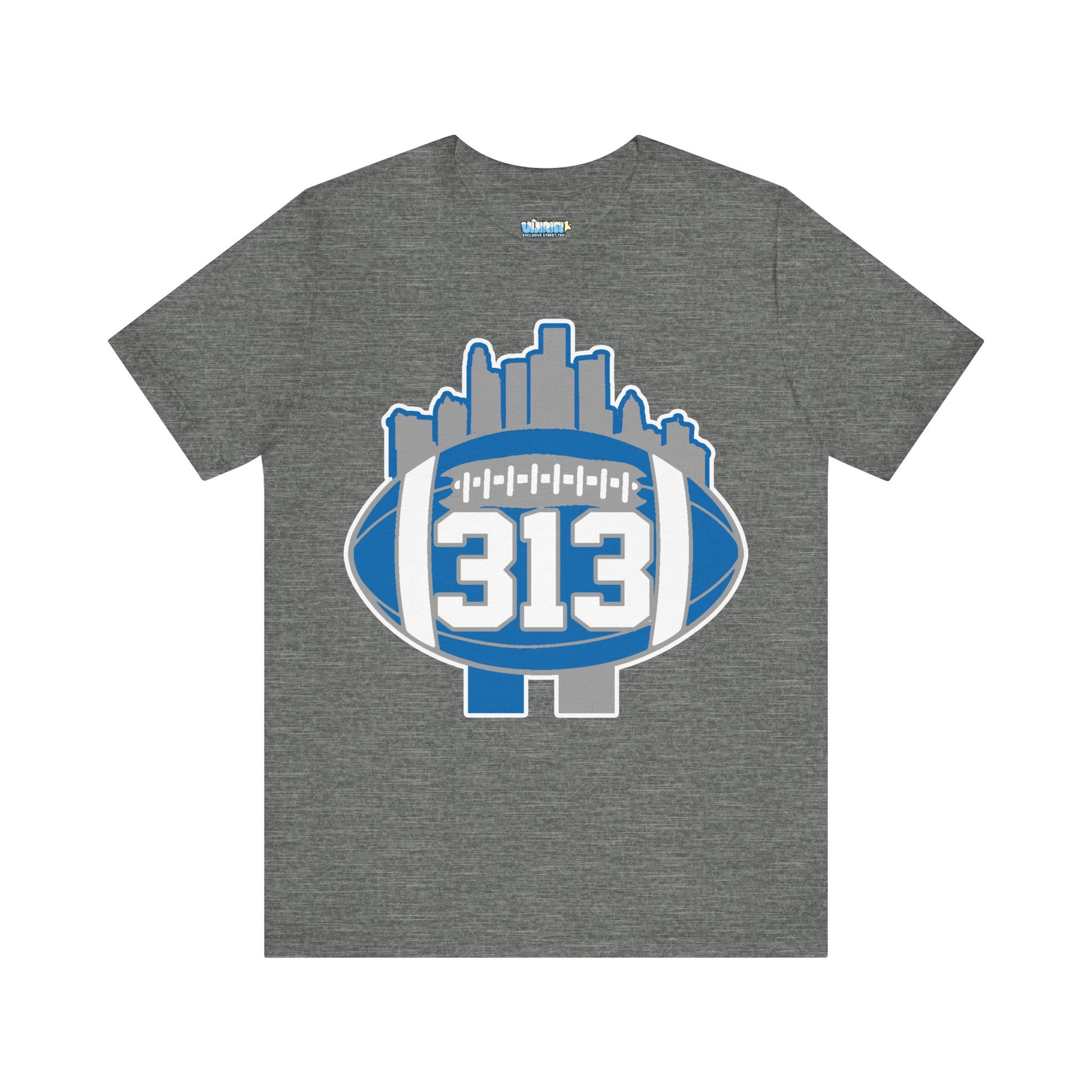 LION COLOR DETROIT 313 FOOT BALL SHIRT