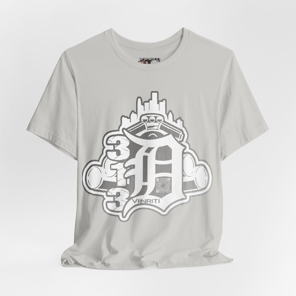 Detroit Vintage Logo T-Shirt — D City Skyline Emblem