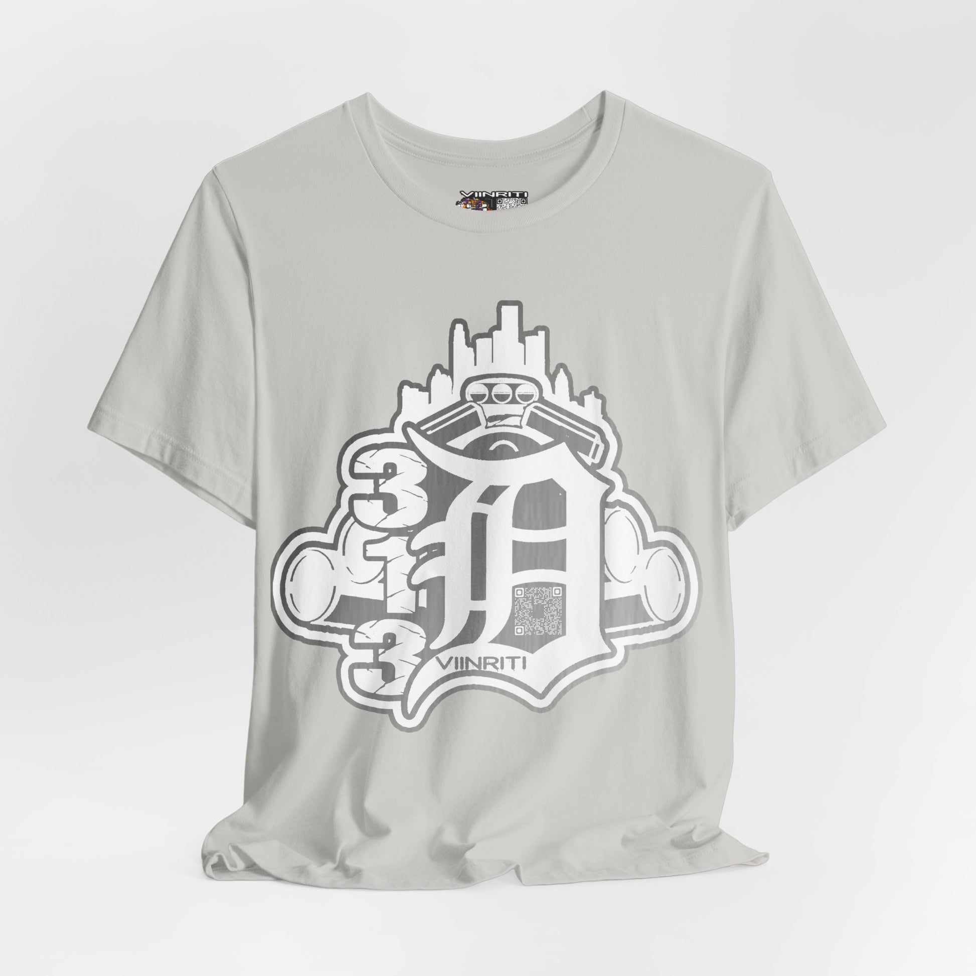 Detroit Vintage Logo T-Shirt — D City Skyline Emblem