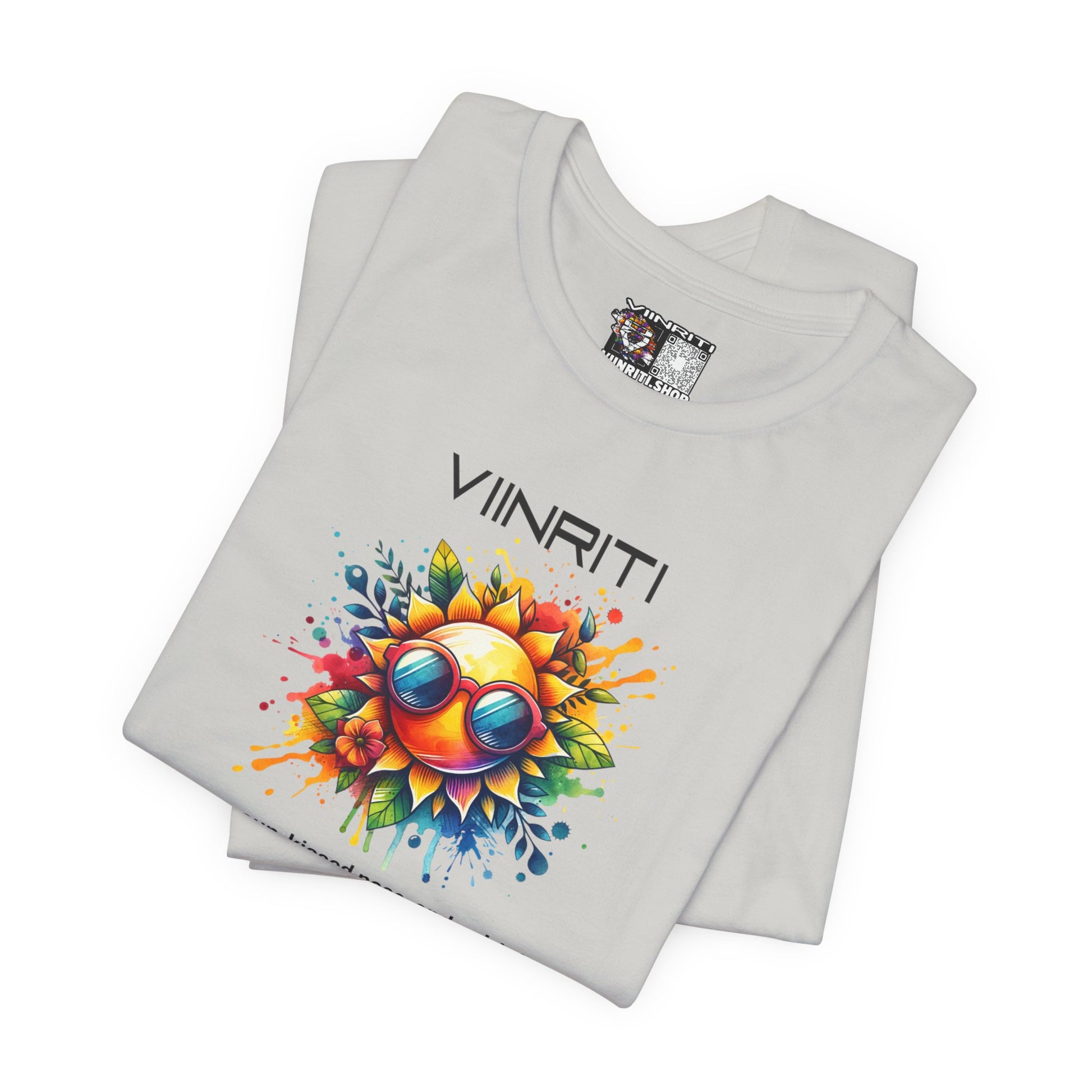 Summer Vibes Sunflower Tee - Colorful Sunglasses Graphic T-Shirt